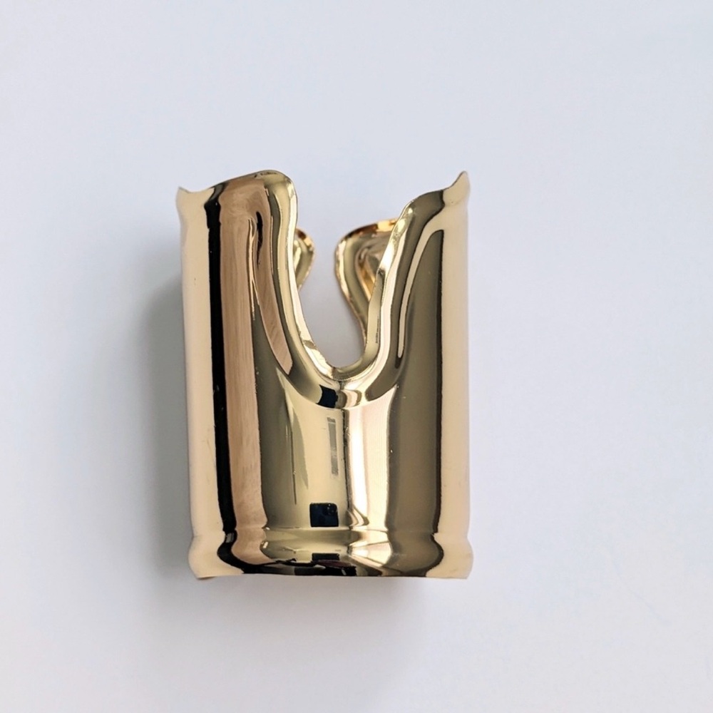 Sculptural Gold Cuff